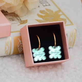 Pair of earrings - Holographic Biscuit