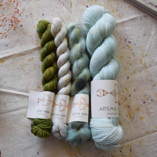 Set 4 couleurs Pistachio Cake - Artemis Sock and Mohair