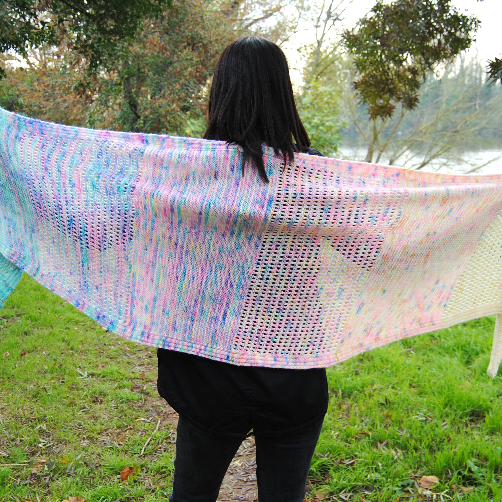Moon cloud shawl set "Dreamer" size Small - Artemis single