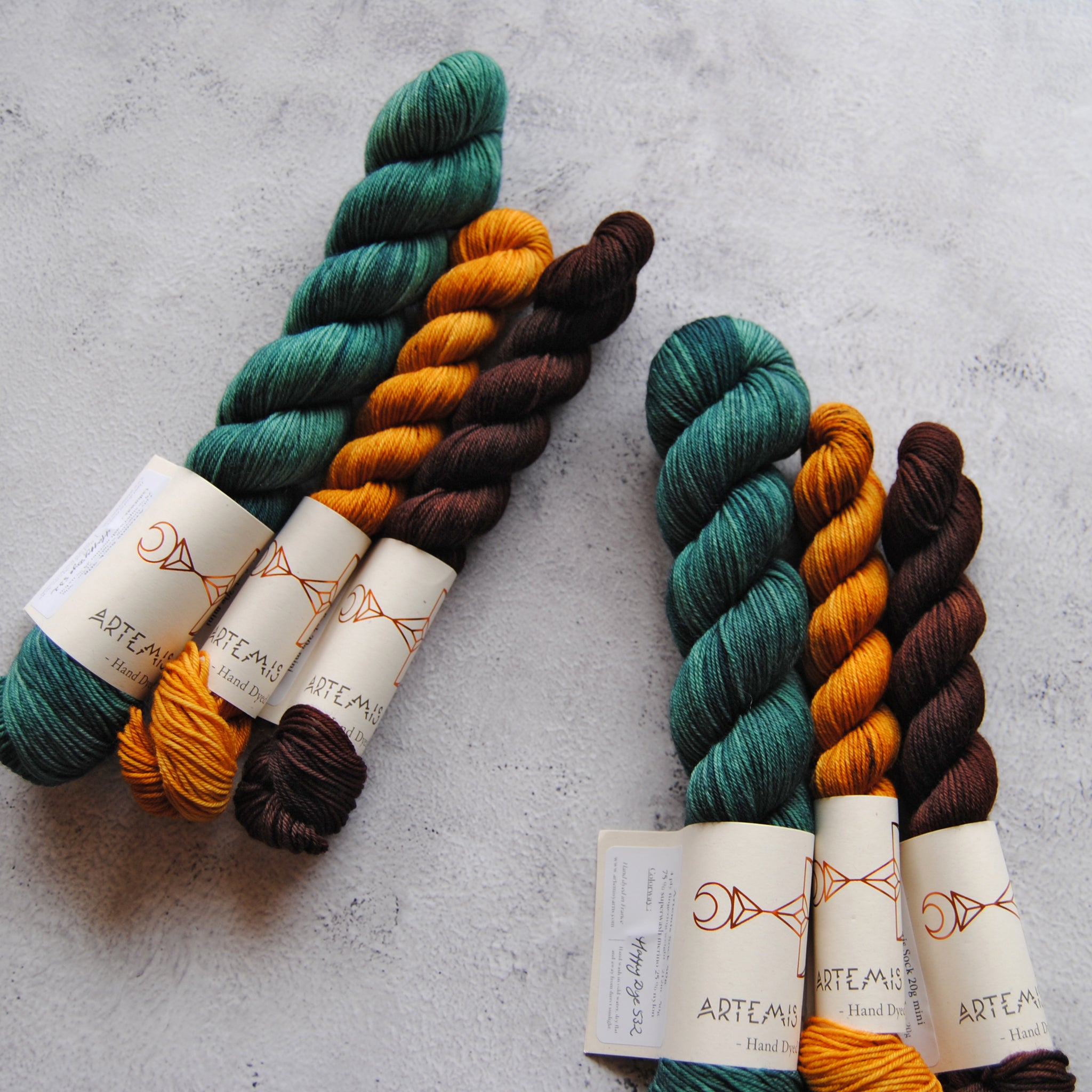 Sock set - Bundle 3 - 50g skein and two minis