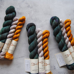 Sock set - Bundle 5 - 50g skein and two minis