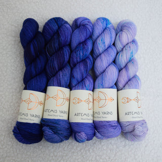 Set de 5 écheveaux "Bluebell" - Base Artemis Sock