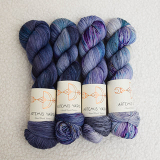 Set of 4 skeins "Galaxy"- Base Artemis Sock