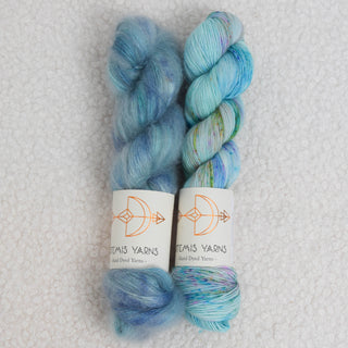 Floof set - Classic Single Sea Nymph + Mohair silk lace Pasithea