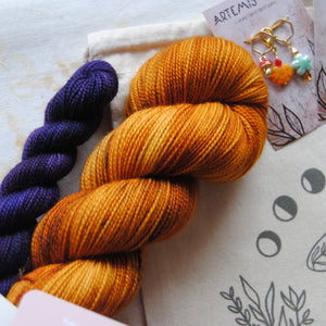 Artemis High twist - Sock set - Copper + Happy dye 425