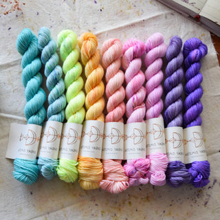 Set de 9 mini skeins - Artemis Sock - Summer fun