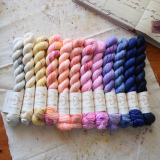 Set of 12 mini skeins - Artemis Sock - Arcadia / Nemesis