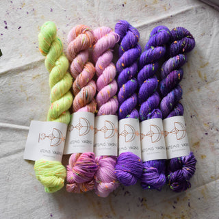 Set de 6 écheveaux - Artemis Artemis Sprinkles fingering - Fluo