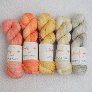 Set de 5 écheveaux - Artemis Soft Sock 100g - Melite x Scales