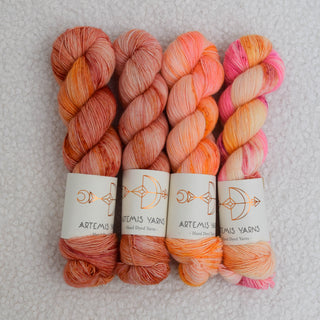 Set de 4 écheveaux - Artemis Classic Single - Strawberry lemonade x Pomegranate fizz