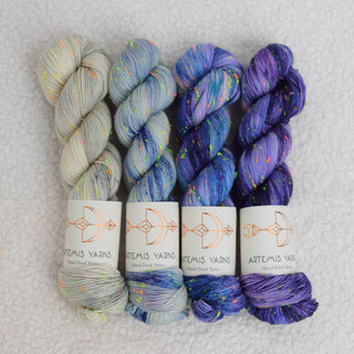 4 color fade - Artemis Sprinkles fingering - Neso to Eurydice