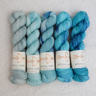5 skeins fade - Base Artemis Sock - Opis x Thetis