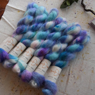 Artemis Mohair lace 20g - Happy dye blue