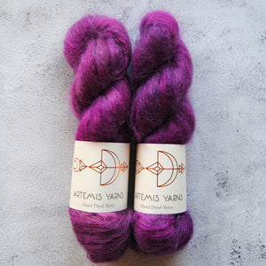 Happy dye Berry - Mohair Silk Lace