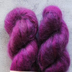 Happy dye Berry - Mohair Silk Lace
