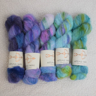 5 skeins fade colorways "Nereids"- Base Artemis Suri DK