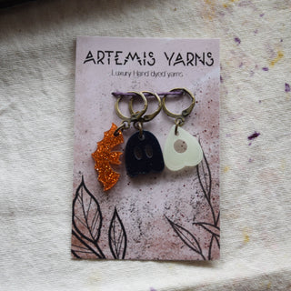 Set of 3 removable stitch markers - Halloween 2026 set 1