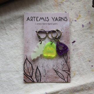 Set of 3 removable stitch markers - Halloween 2026 set 4