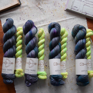 Sock set - Night lights + neon yellow sprinkles mini