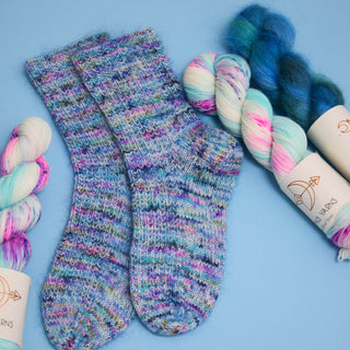 Broken rope DK socks - Siren x Hydra Sock Set