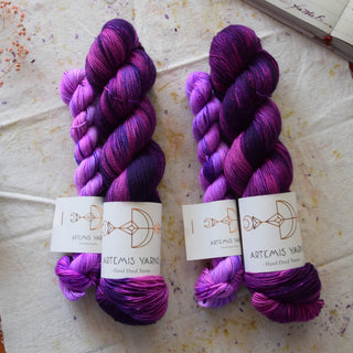 Sock set Artemis High Twist & Stellina - Dionysus + Happy dye Mauve