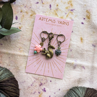 Set of 3 stitch markers - September Socks