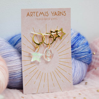 Marqueurs de mailles pour chaussettes - Holographic Star
