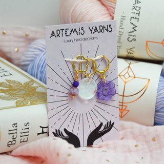 Set de marqueurs de mailles - Holo purple dream