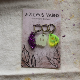 Set of 3 removable stitch markers - Poisonous Beetle